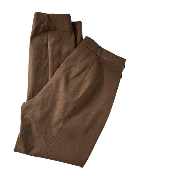 Everlane Womens Bi-Stretch Work Pant Size 6 Mid Rise Slim Side Zip Cocoa Stretch - Picture 3 of 12